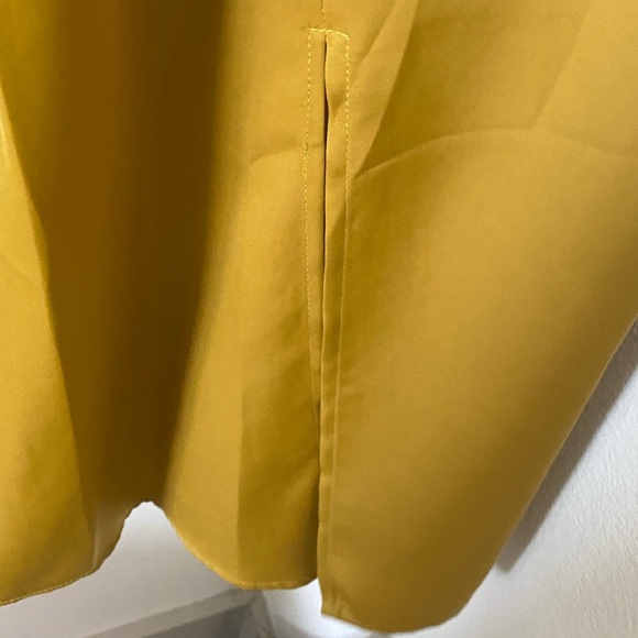 Banana Republic Chartreuse Faux Wrap Dress - Picture 4 of 6